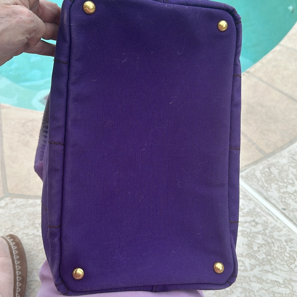 Beautiful RARE purple denim PRADA Canapa 3400 retail! - Picture 4 of 10